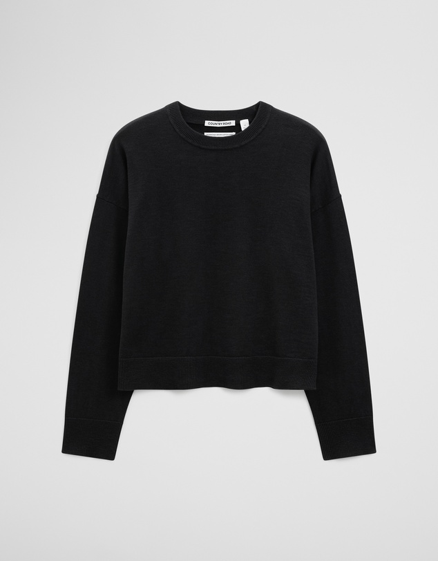 Country Road - Cotton Linen Crew Neck Knit