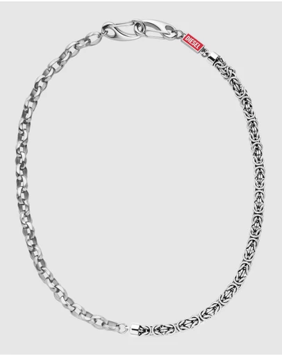 Diesel - Diesel Font Silver Necklace
