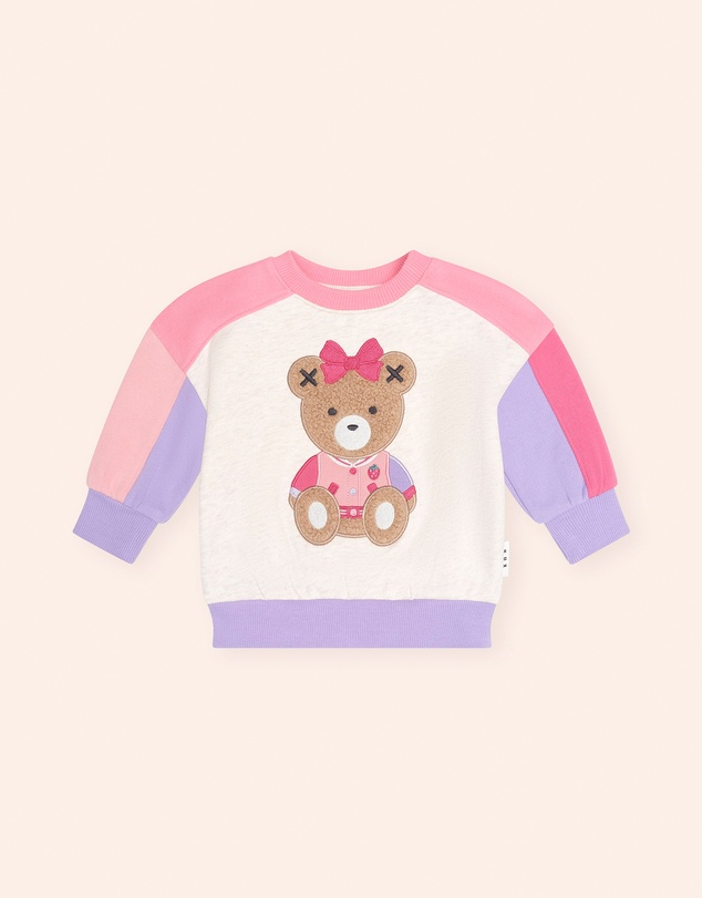 Huxbaby - Colour Block Sitting Huxette Sweatshirt - Babies-Teens