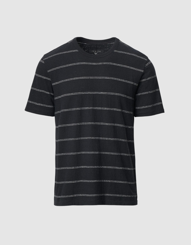 rag & bone - Hemp Stripe Classic Tee