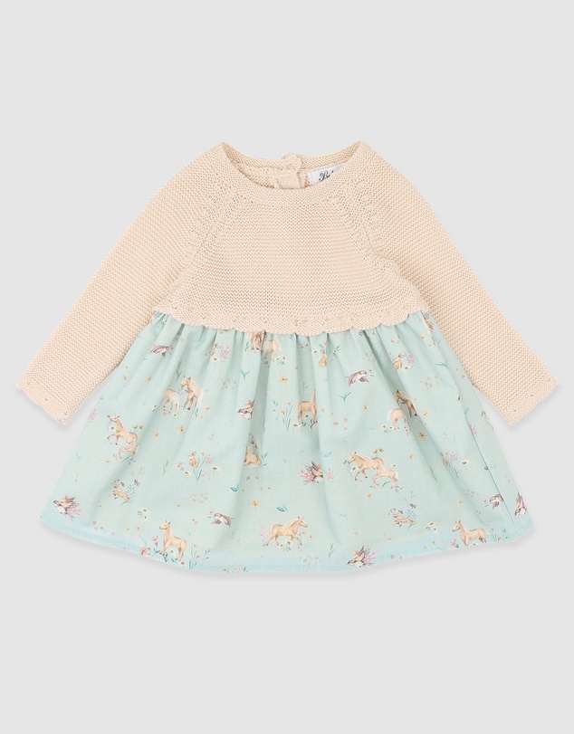 Bebe by Minihaha - Winnie Knitted Bodice Dress