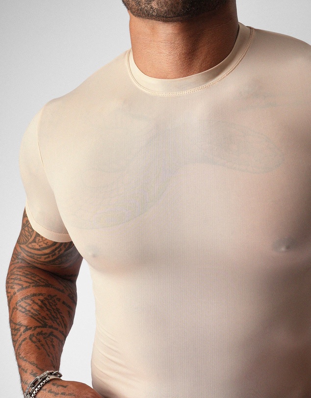 TEAMM8 - Allure Sheer Cropped Tee