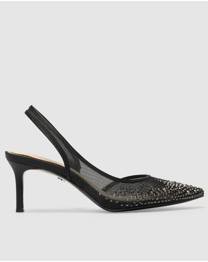BLACK CRYSTAL SATIN