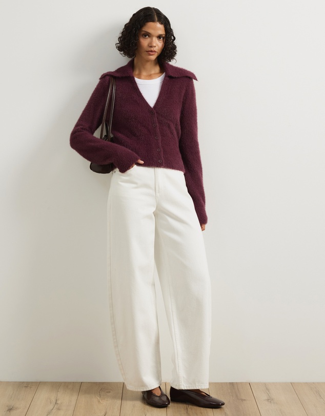 Atmos&Here - Adella V-Neck Polo Cardigan