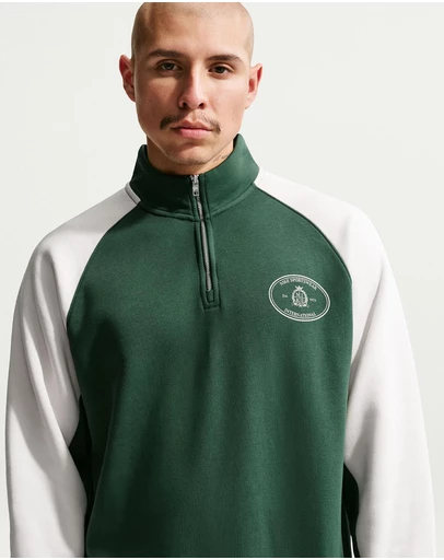 Nike - Sportswear Club 1/2-Zip Fleece Top