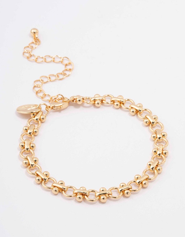 Lovisa - Gold Plated Brass Interlocking Chain Bracelet