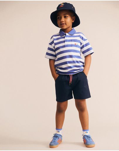 Paradiso Blue & Almond Milk Stripe