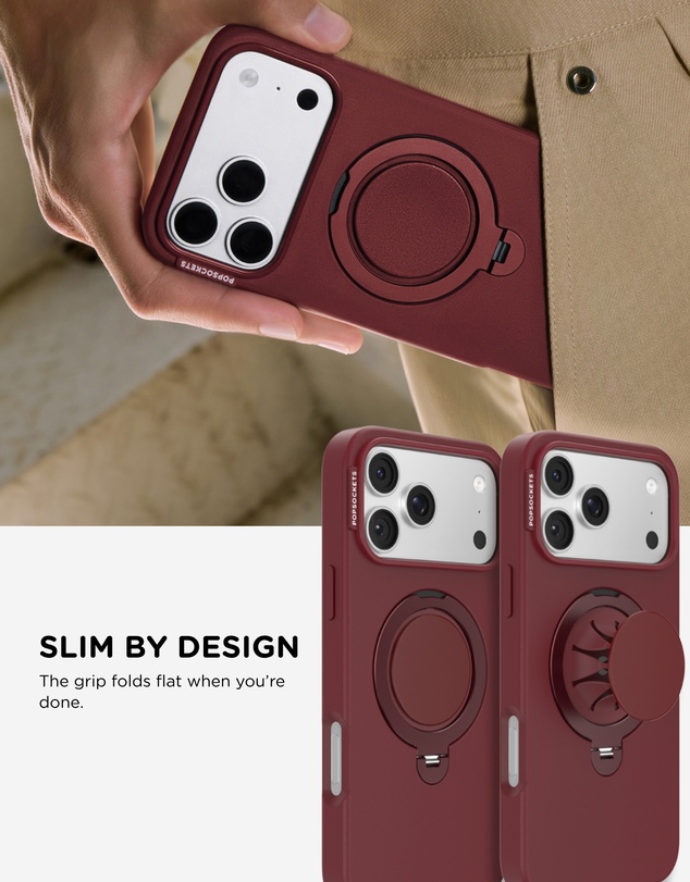 PopSockets - PopCase LowPro MagSafe Protective Phone Case for iPhone 17 / 18 Pro Max