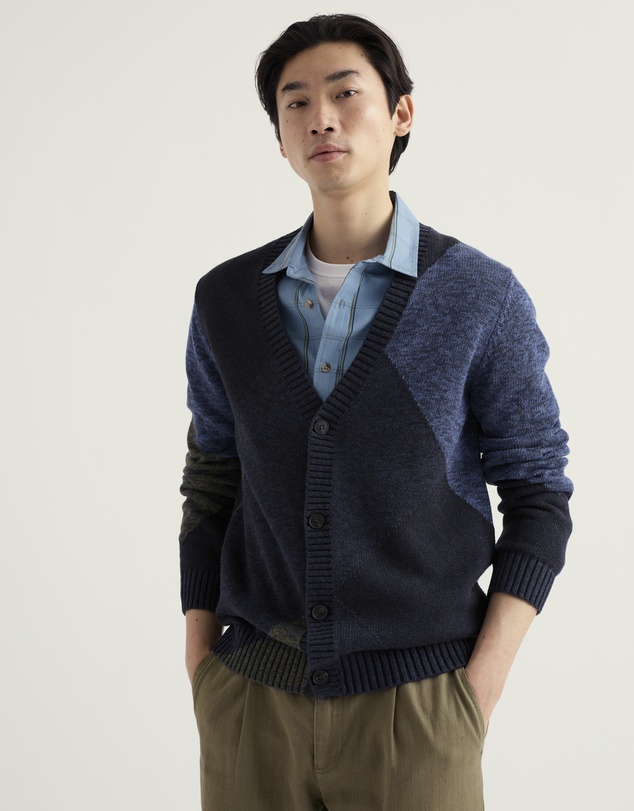 Seasalt - Seasalt Cornwall Blue Men's Goelann Cardigan