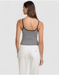 GUESS Jeans - GUESS JEANS Striped Star Tank Top