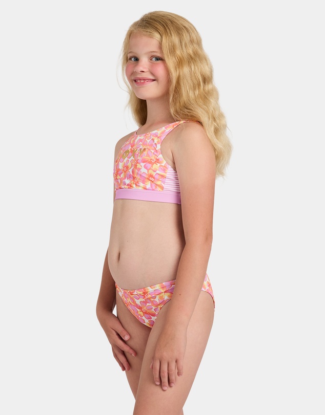 Roxy - Girls 8 to 16 Petal Party Crop Top Two Piece