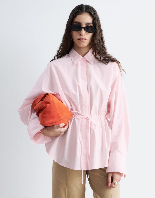 & Other Stories - Cotton Poplin Drawstring Shirt