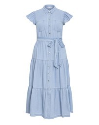 City Chic - Plus size Kelise Denim Maxi Dress - light wash