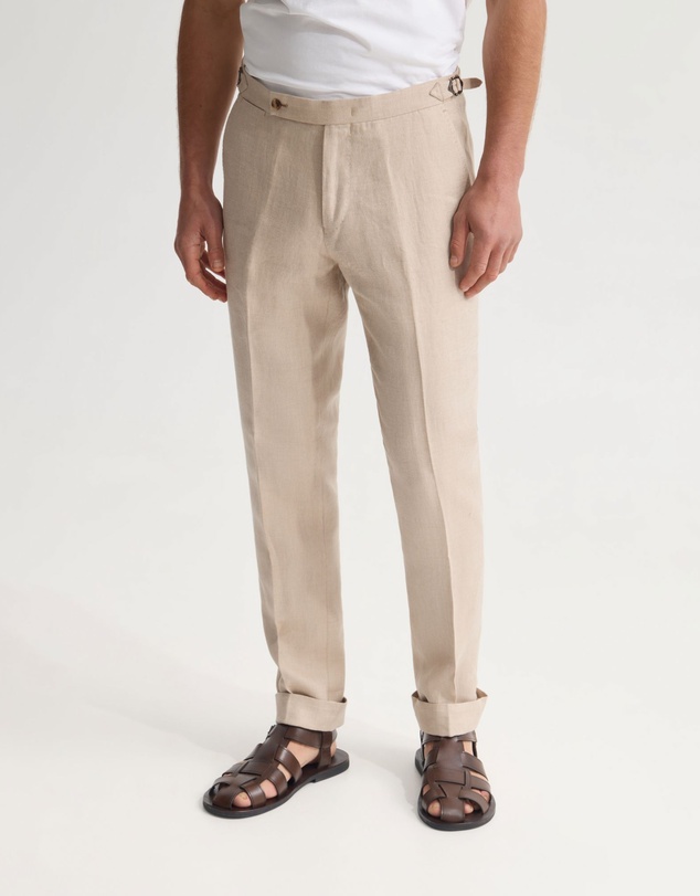 Oxford - Bryon Herringbone Pant Side Tab/Cuf