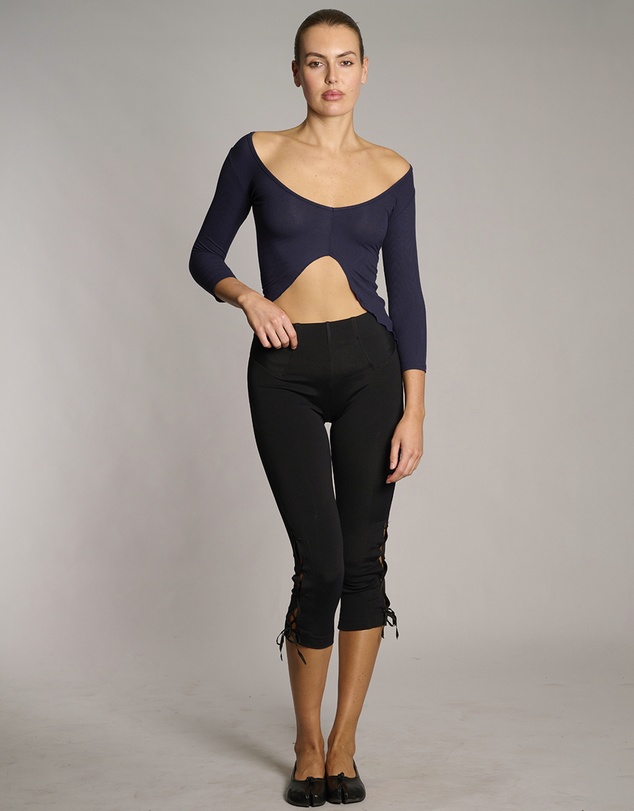 Love and Nostalgia - Sarah Lace Up Capri Legging