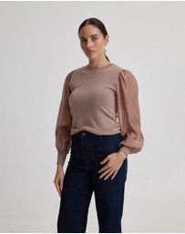 Oxford - Alice Contrast Sleeve Knit