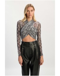 Bardot - Aliyah Printed Wrap Bodysuit