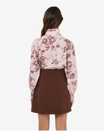Forcast - Lesley High Neck Floral Blouse