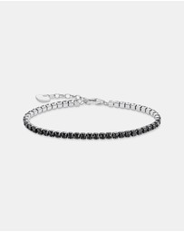 THOMAS SABO - Tennis bracelet with black zirconia
