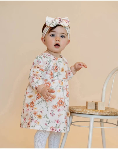 Bebe by Minihaha - Emmy Organic Overlay Dress - Babies