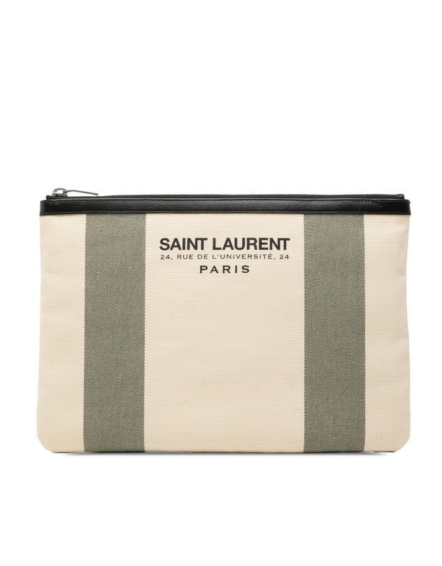 Pre-Loved by Azura Reborn - Pre-Loved Canvas Beach Zip Clutch