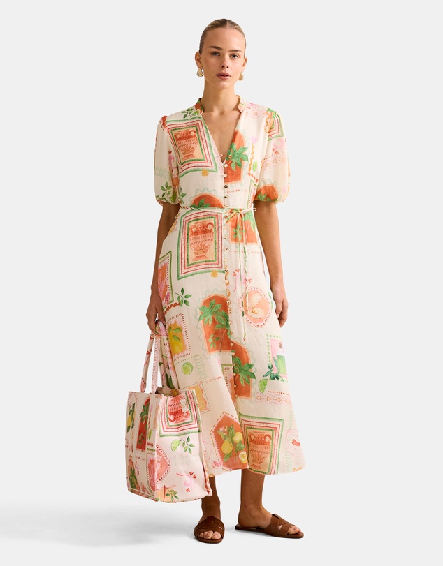 Forever New - Sophie Puff Sleeves Midi Dress
