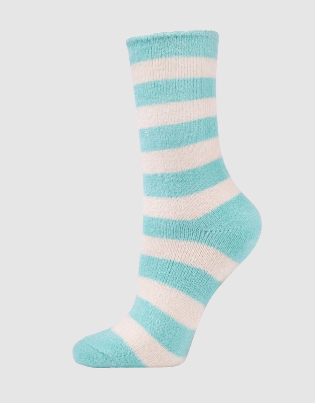 Bamboozld - 3 Pack Fluffy Bamboo Lounge Bed Crew Socks