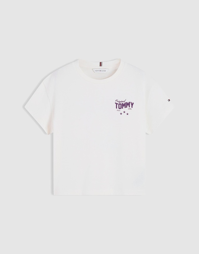Tommy Hilfiger - Back Skyline Photo Print Relaxed T-Shirt - Kids