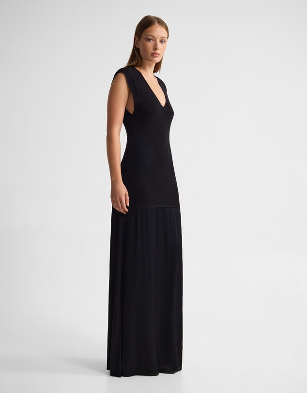 Oxford - Sydney Knit Dress With Woven Skirt