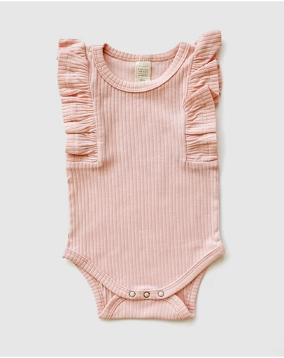 WITH LOVE FOR KIDS - Shimmy Wide Rib Tank Onesie - Babies