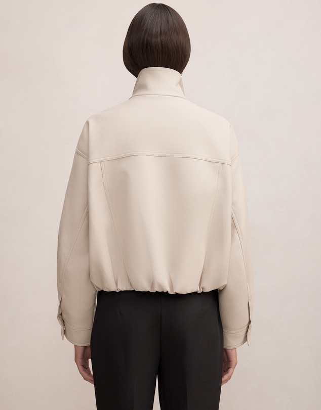 Forever New - Shay Faux Leather Funnel Neck Bomber Jacket
