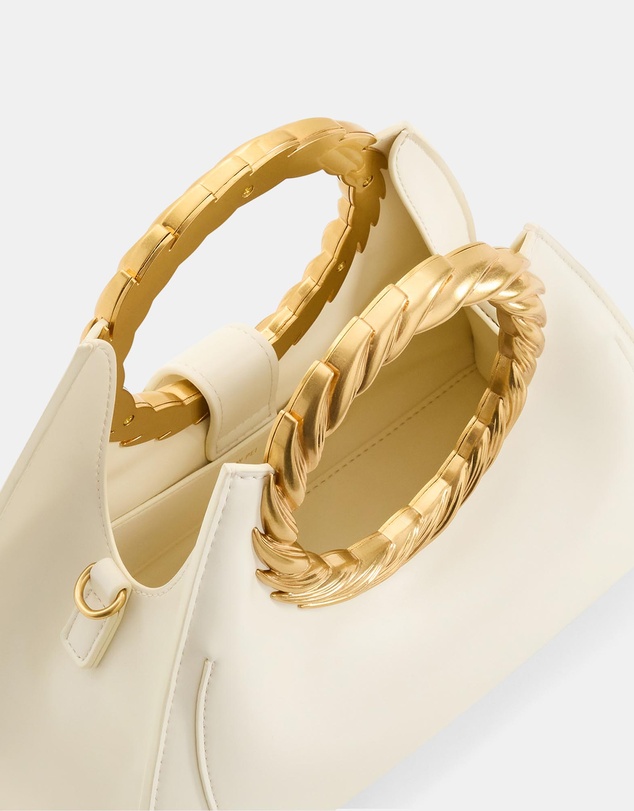 JW PEI - Amiya Leaf Handle Sculpture Bag
