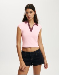 Cotton On - Alice Deep V Polo