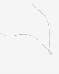 Michael Hill - Cultured Freshwater Pearl and Diamond Pendant in 10kt Yellow Gold