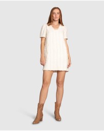 Belle & Bloom - Solana Boho Fringe Shift Mini Dress