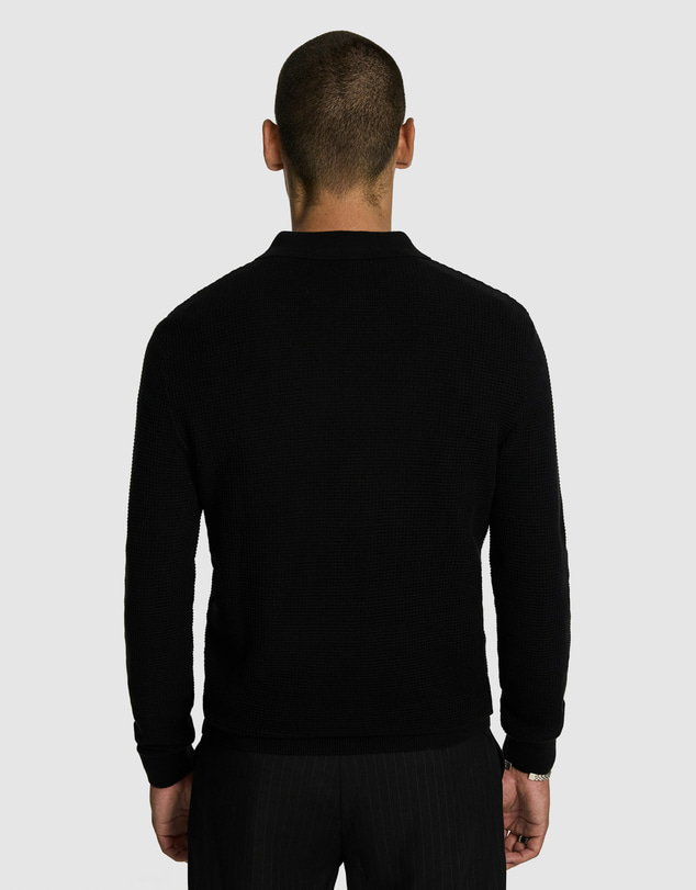 yd. - Angus Long Sleeve Polo Knit Jumper