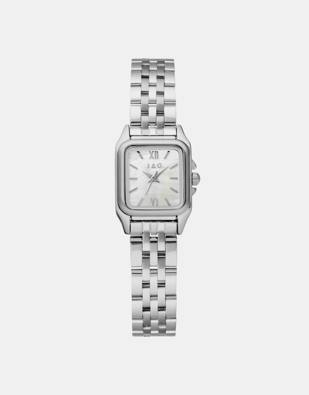 Jag - Berrima Womens White MOP Dial 20.3mm Silver Watch