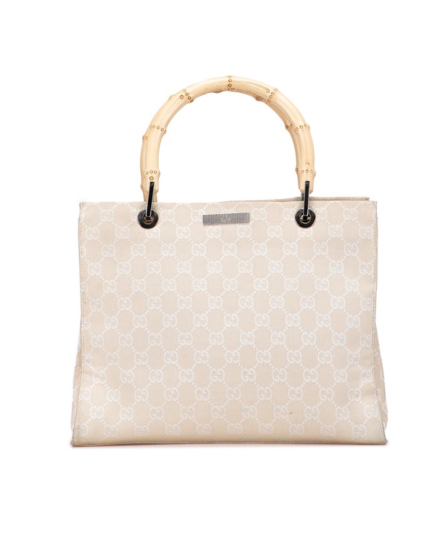 Pre-Loved by Azura Reborn - Pre-Loved GG Canvas Bamboo Satchel