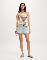 Cotton On - Micro Low Denim Skirt