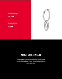 Diesel - Silver-Tone Earring