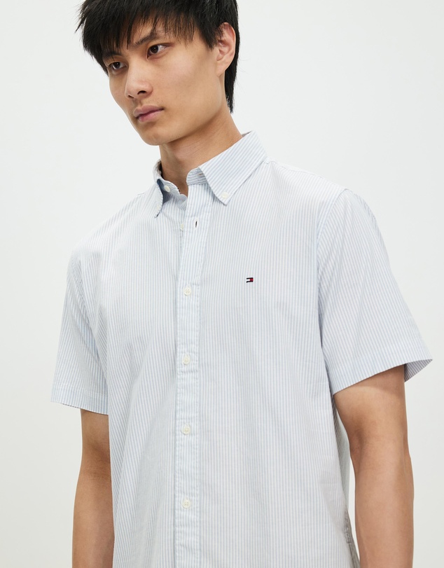 Tommy Hilfiger - 1985 Flex Oxford Stripe SS Shirt