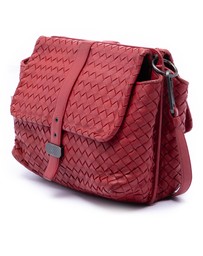Pre-Loved by Azura Reborn - Pre-Loved Nappa Intrecciato Double Sided Flap Messenger Bag