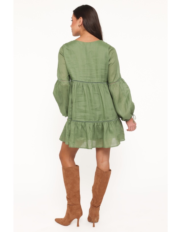 Petal & Pup - Sinead Mini Dress - Olive