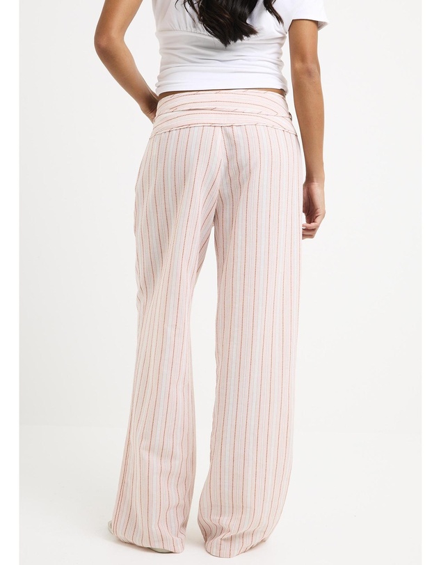 Subtitled - Ines Stripes Low Rise Pants