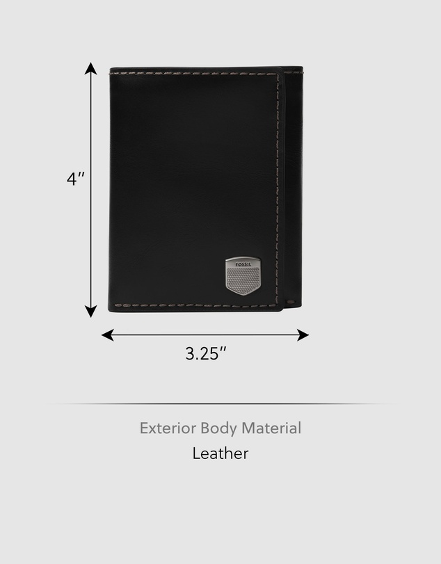 Fossil - Hayes Black Wallet
