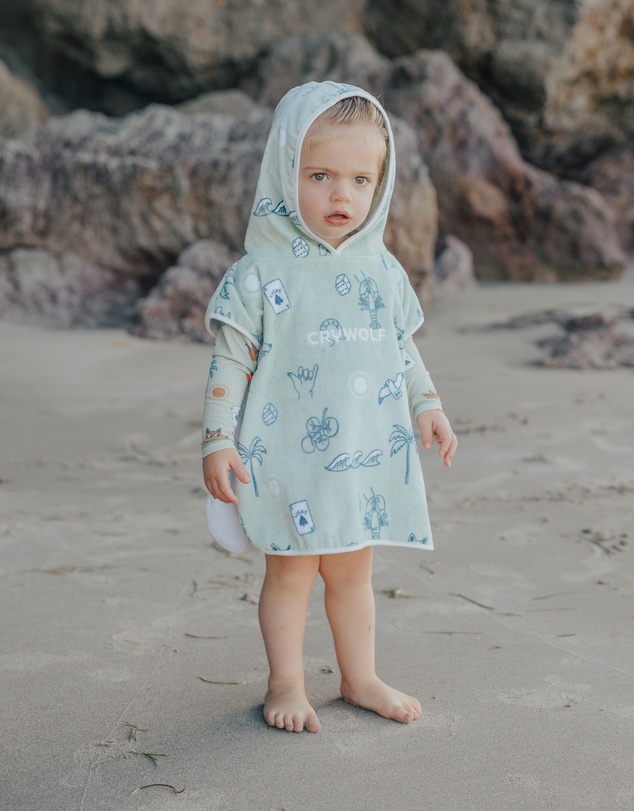 Crywolf - BABY HOODED TOWEL Lucky Days