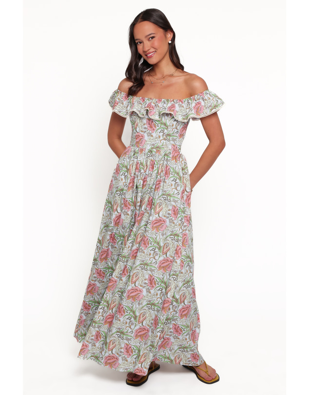 Petal & Pup - Pavani Maxi Dress - Blue Tapestry Floral