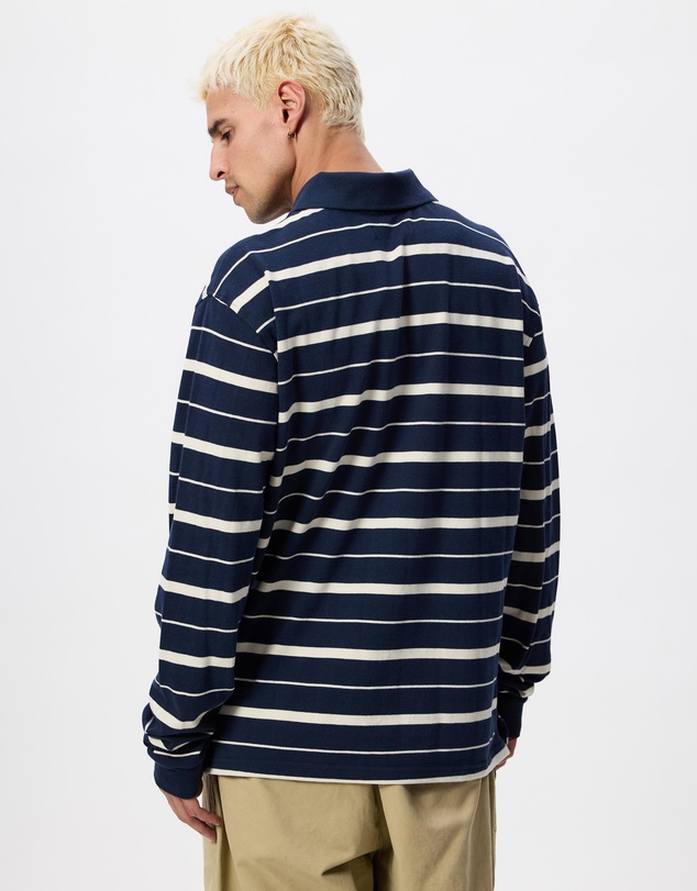S Double - Stripe LS Polo