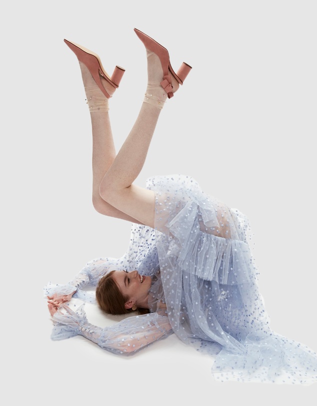 High Heel Jungle - Pastel Pearl Sock