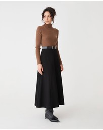 Forcast - Janice A-Line Ponte Skirt